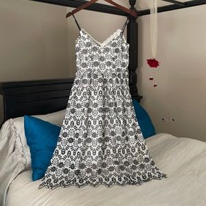 H&M COTTON Eyelet midi dress